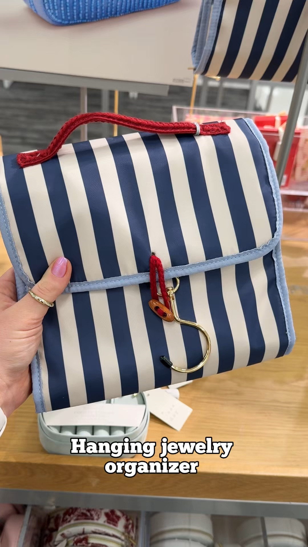 This hanging jewelry holder is perfect for travel!

@Target 
#travel #springbreak #jewelryorganizer #targetfinds 

#LTKgrwm #LTKTravel #LTKdayinmylife