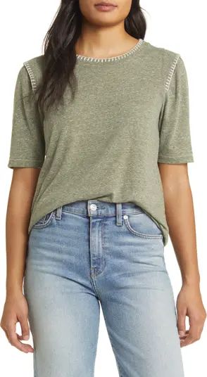 Wit & Wisdom Embroidered Relaxed Fit T-Shirt | Nordstrom | Nordstrom