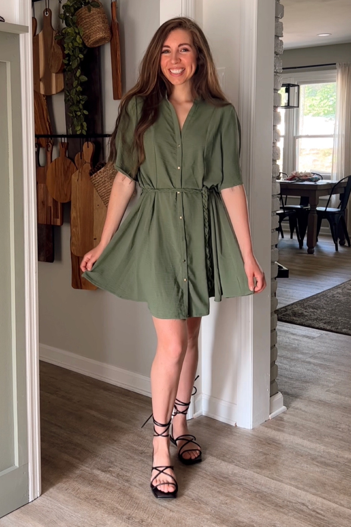 Summer dress // summer sandals

#LTKunder50 #LTKshoecrush #LTKFind