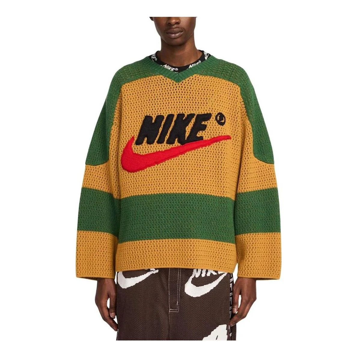Nike x Cactus Plant Flea Market Crochet Hockey Sweater 'Chutney' HJ5891-712 | KICKS CREW