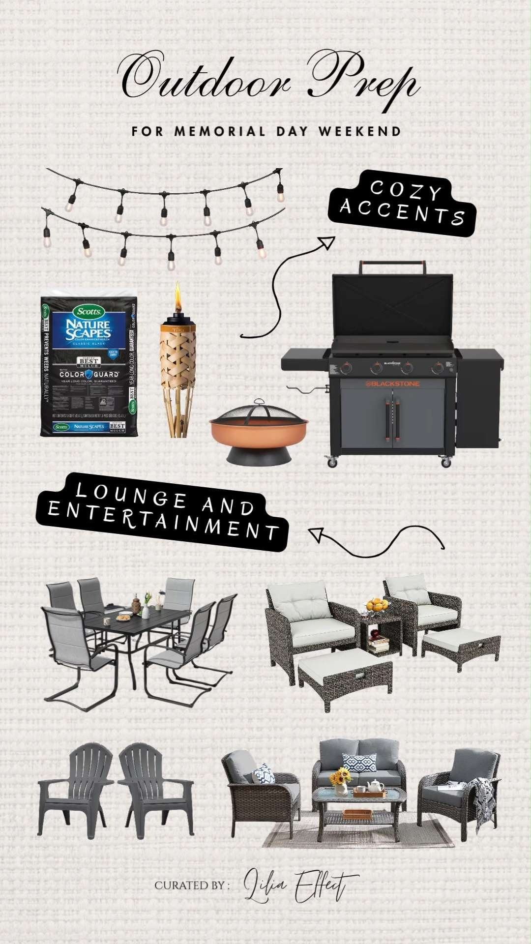 Outdoor prep — for Memorial Day weekend 🇺🇸☀️ Last-minute shopping made easy with outdoor finds that make your space feel cozy, inviting, and ready for all the long weekend moments. ✨
 

 #LTKSeasonal #LTKHome #LTKSaleAlert