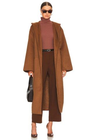 L'Academie Manilow Coat in Brown from Revolve.com | Revolve Clothing (Global)