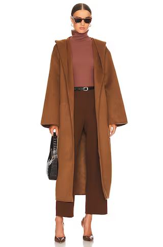 L'Academie Manilow Coat in Brown from Revolve.com | Revolve Clothing (Global)