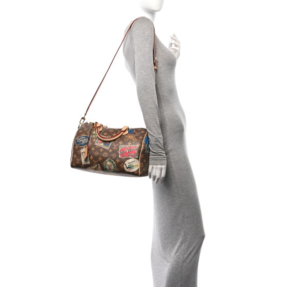 Monogram Hotel Labels Speedy Bandouliere 30 | FASHIONPHILE (US)