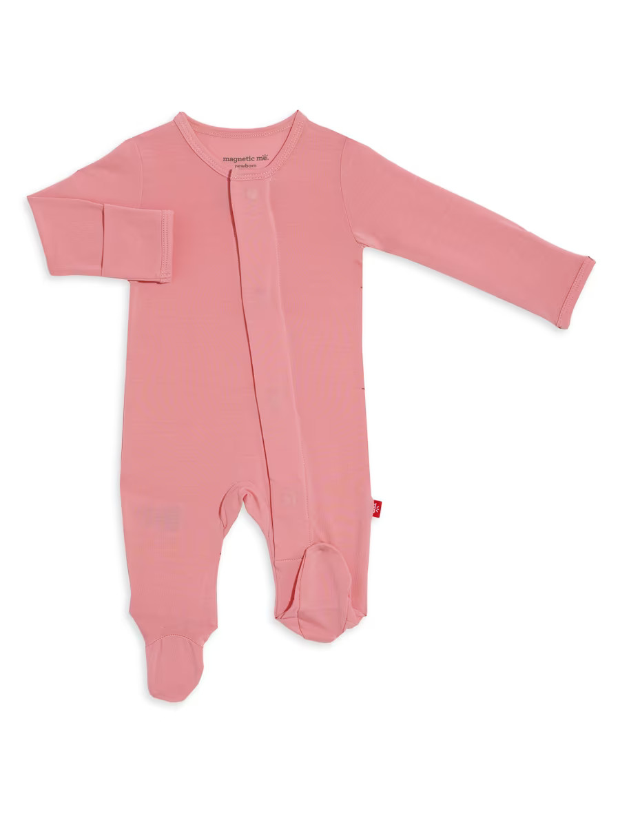 Baby Girl's Modal Magnetic Footie | Saks Fifth Avenue