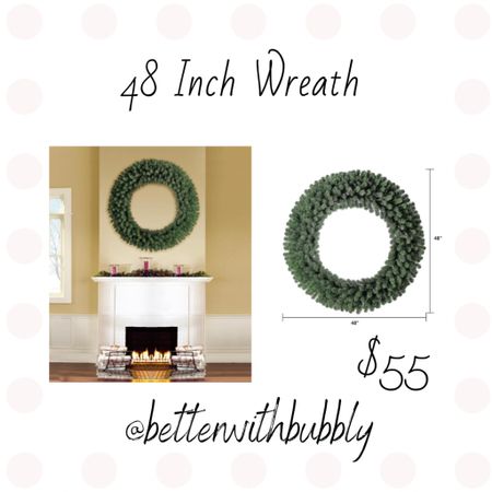 Affordable $55 Giant Holiday Wreath!! 

#LTKhome #LTKHoliday #LTKSeasonal