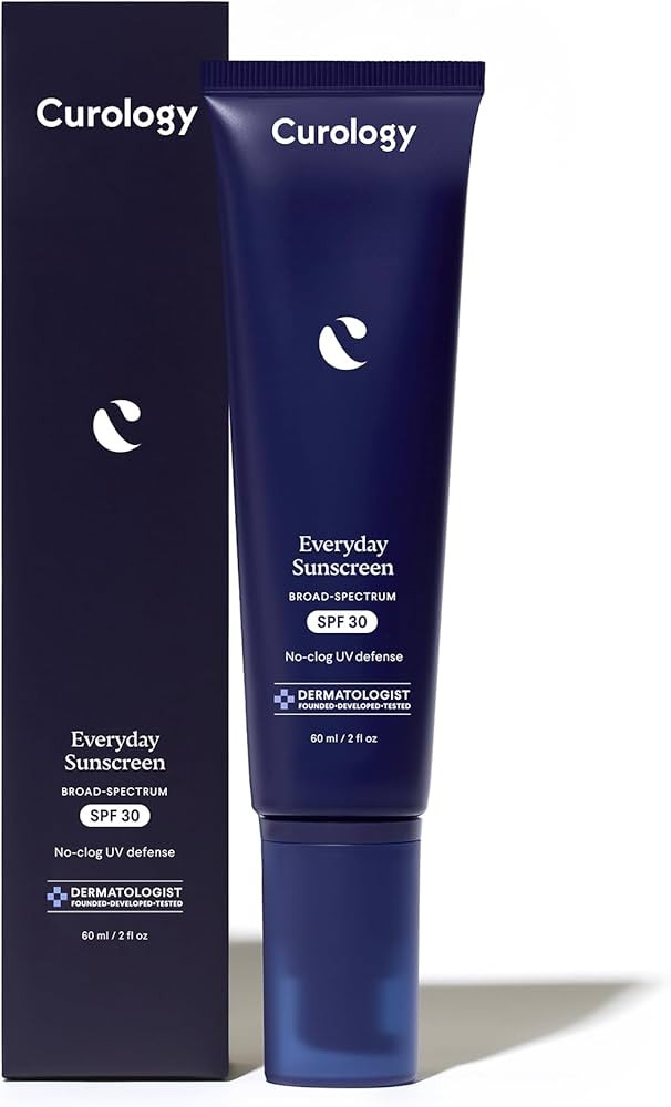 Curology Everyday Sunscreen for Face, SPF 30 Mineral Sunscreen Face Moisturizer with Zinc Oxide, ... | Amazon (US)