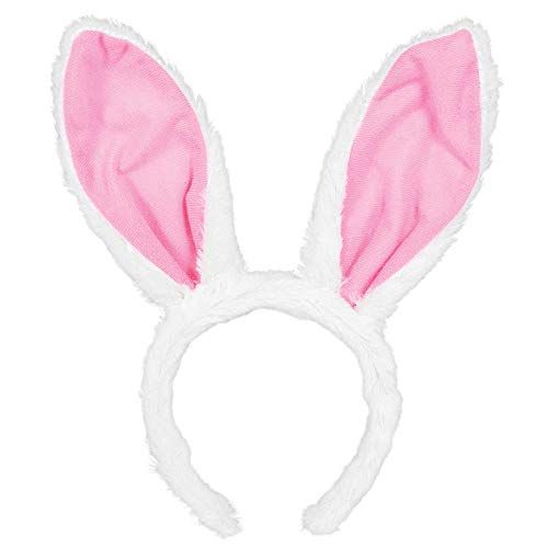 Amscan Egg-stra Special Fluffy Pink Easter Bunny Ears Headband | Party Costume, 11" x 5 | Amazon (US)