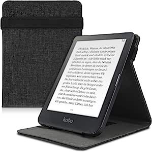 kwmobile Cover Compatible with Kobo Clara HD - Fabric e-Reader Case with Hand Strap and Stand - F... | Amazon (CA)