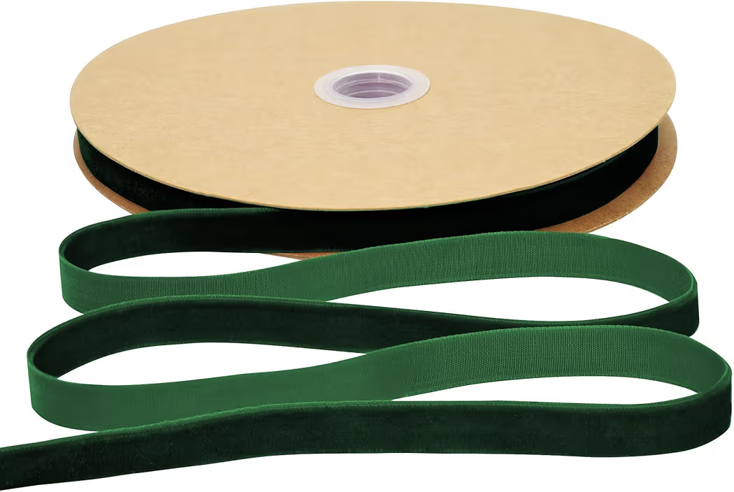 Forest Green Velvet Ribbon 3/8 Inch × 25 Yards Ribbon for Gift Wrapping Christmas Wreath Bow DIY... | Amazon (US)