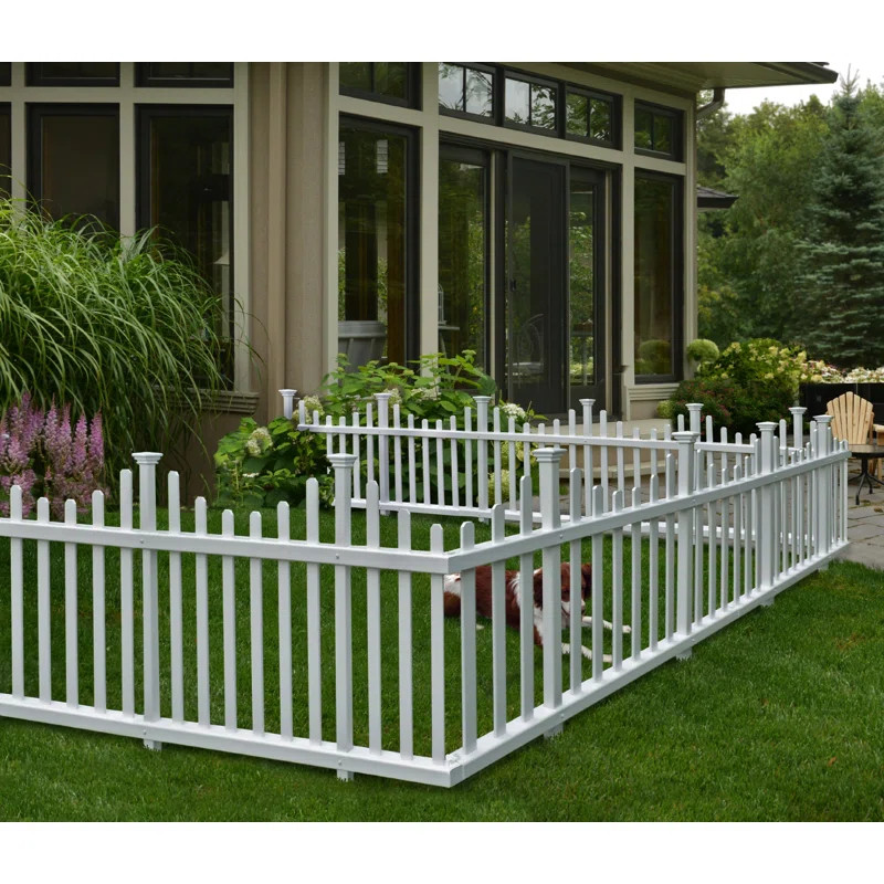 2.5 ft. H x 4.7 ft. W Madison No Dig Garden Fence Panel: outdoor (Set of 2) | Wayfair North America