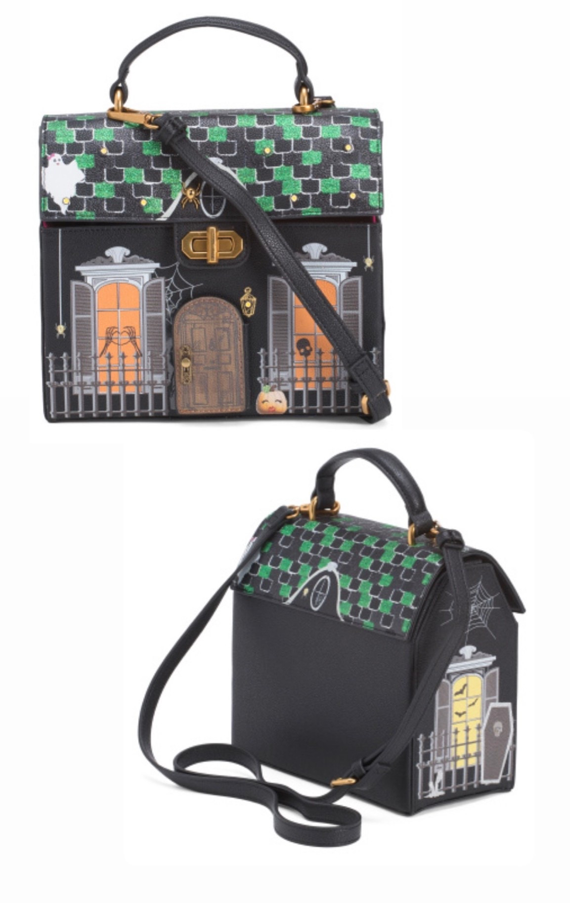Spooky season find! How good is this Betsy Johnson haunted house bag?! Such a cute purse for Halloween time! And the roof lights up!

#LTKSeasonal #LTKootd #LTKgrwm