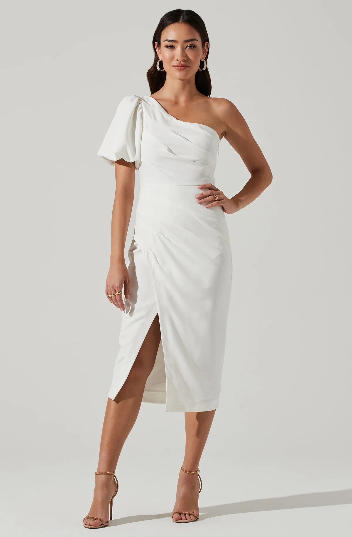 Joelle One Shoulder Midi Dress | ASTR The Label (US)