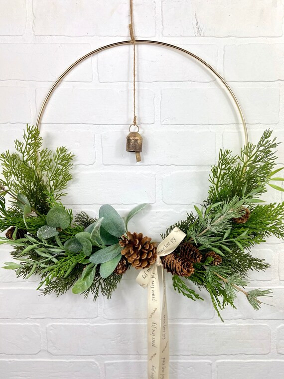 Modern Farmhouse Christmas WreathDecoration Noel Simple | Etsy | Etsy (US)