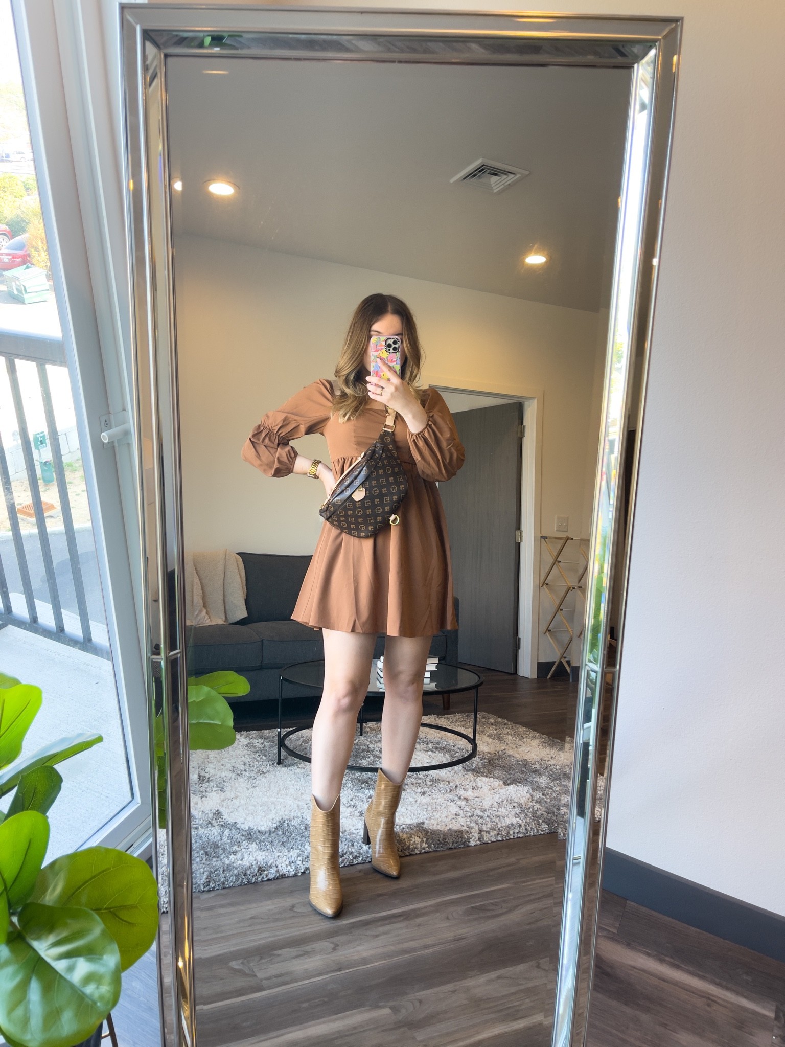 Tonal brown outfit idea featuring an amazon dress and bag

I’m wearing a M dress and size 9 boots

#LTKstyletip #LTKSeasonal #LTKunder100