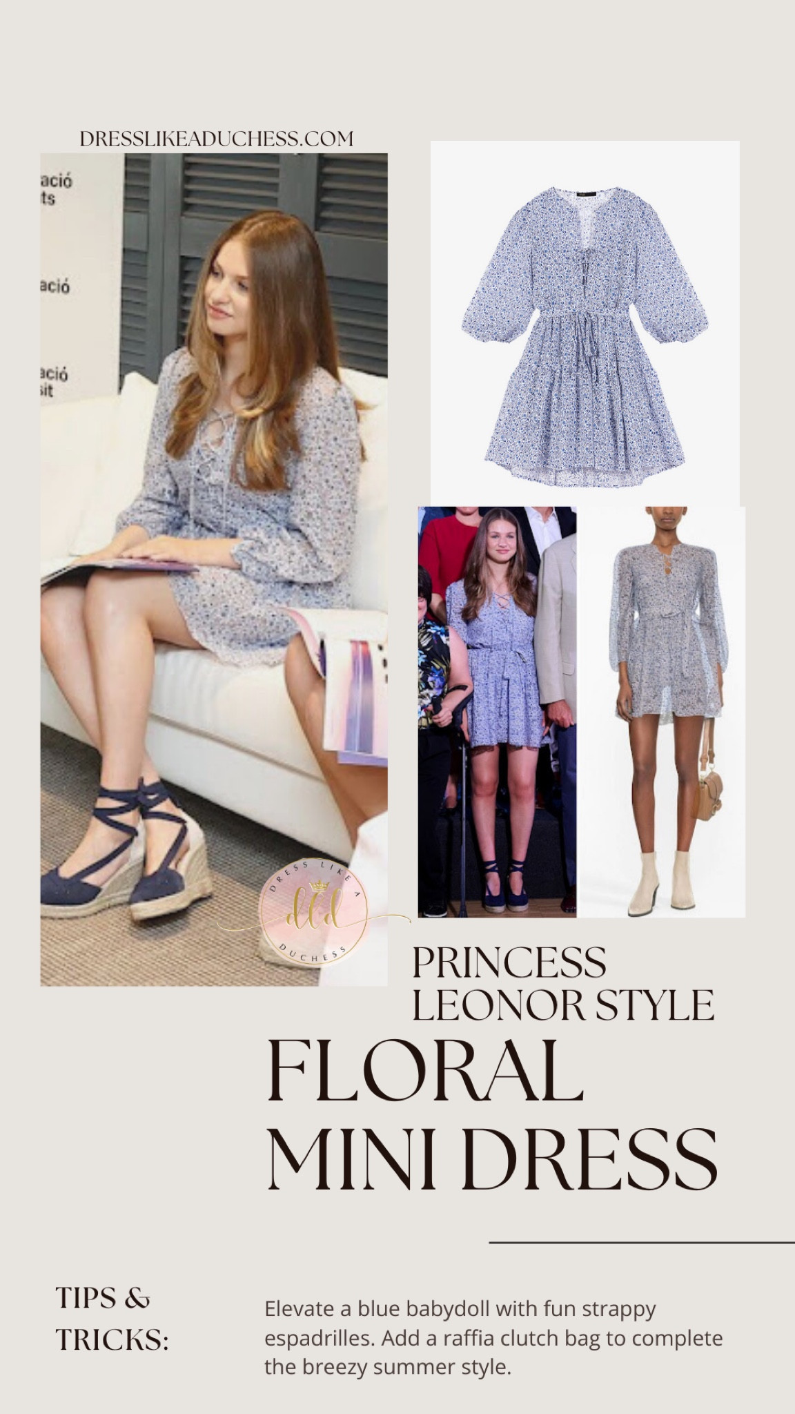 Princess Leonor floral Rilanneta maje babydoll chiffon dress perfect for graduation or back to school

#styletip #mini #summer 