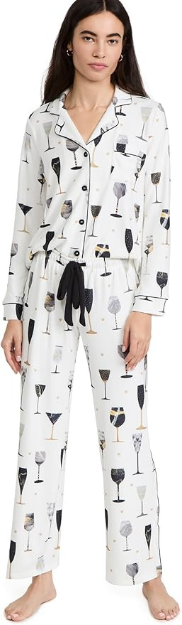 PJ Salvage Women's Loungewear Wine Celebration Pajama Pj Set | Amazon (US)