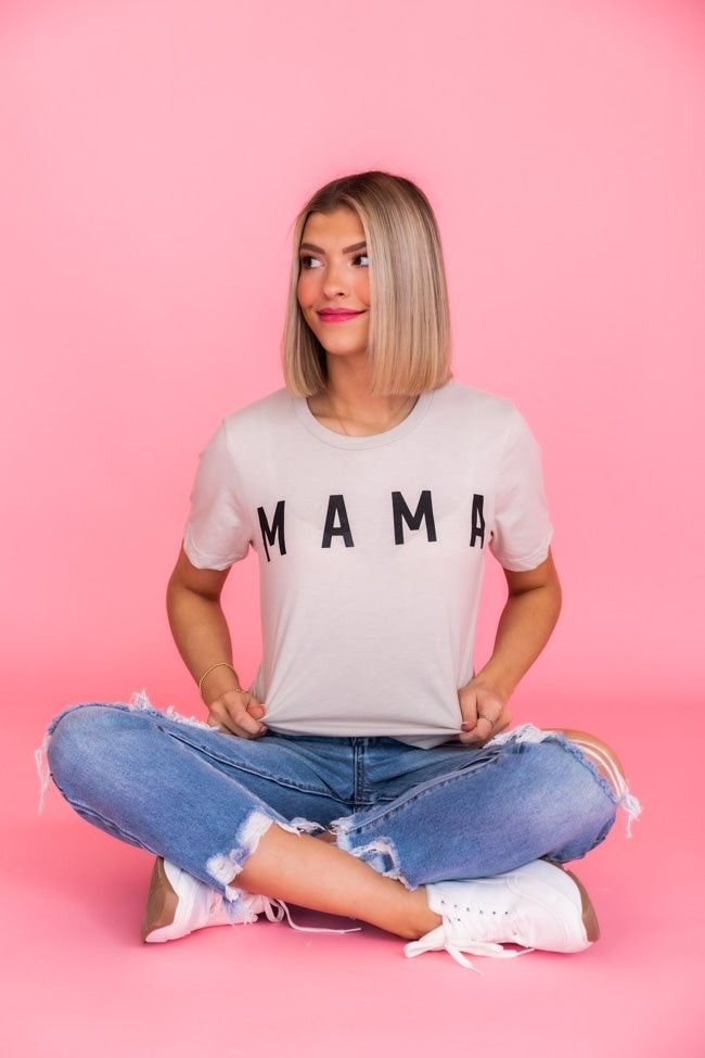 Mama Mad Love Tan Graphic Tee | The Pink Lily Boutique