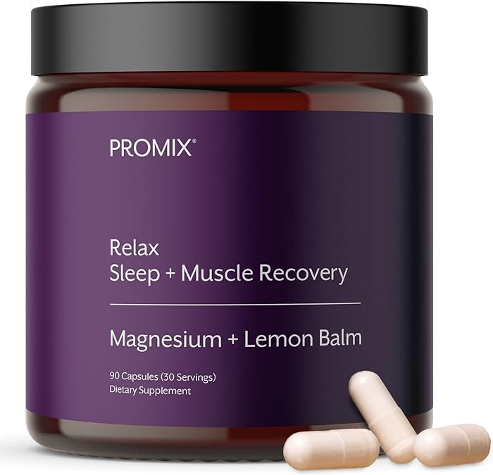 Promix Nutrition Relax | Sleep + Muscle Recovery | Magnesium Bisglycinate Chelate + Organic Lemon... | Amazon (US)