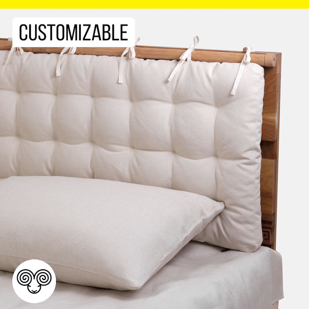 Wool Tufted Headboard Cushion / Handmade All-natural / - Etsy Canada | Etsy (CAD)