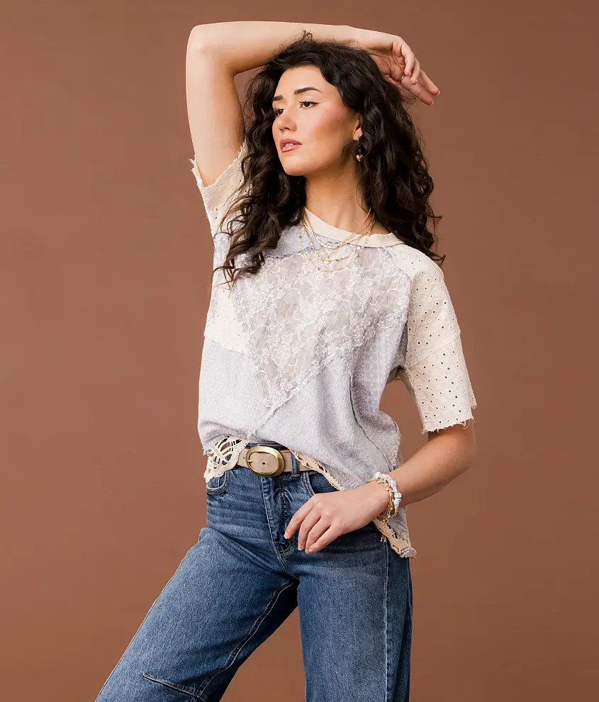Eyelet Crochet Top | Buckle