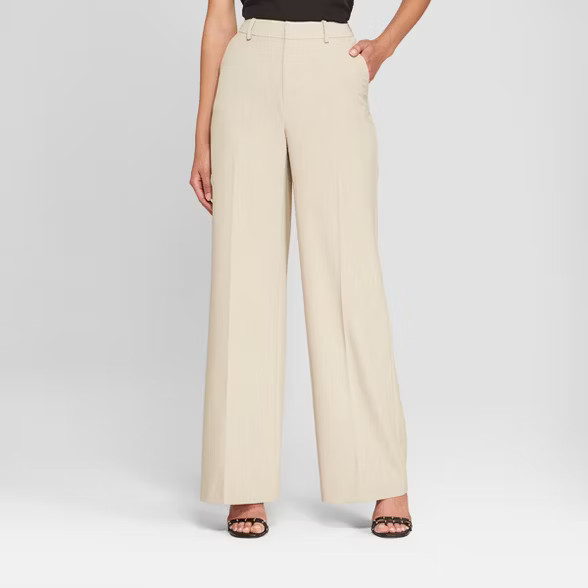Women's Wide Leg Bi-Stretch Twill Pants - A New Day™ | Target