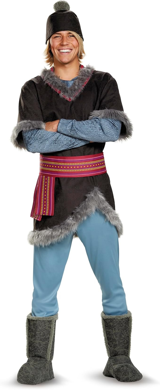 Kristoff Costume for Adults, Disney Frozen Men's Tunic with Hat, Belt and Pants and Boot Covers | Amazon (US)