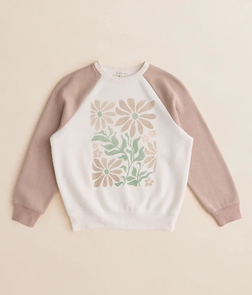 Girls - Floral Raglan Pullover | Buckle