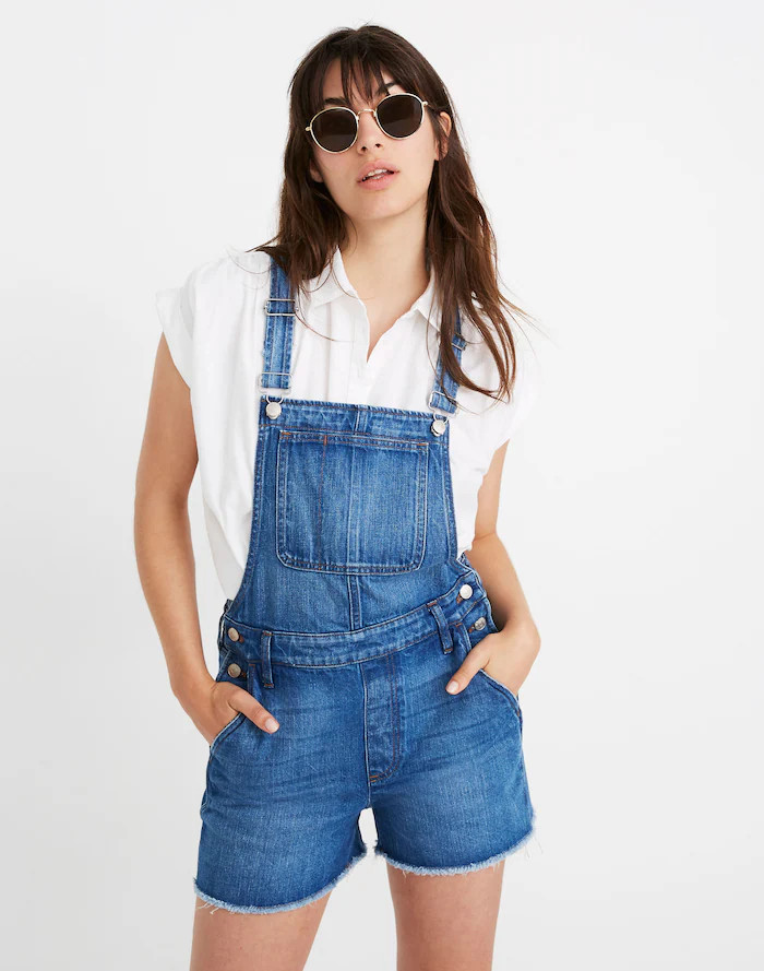 Adirondack Short Overalls in Denville Wash | Madewell