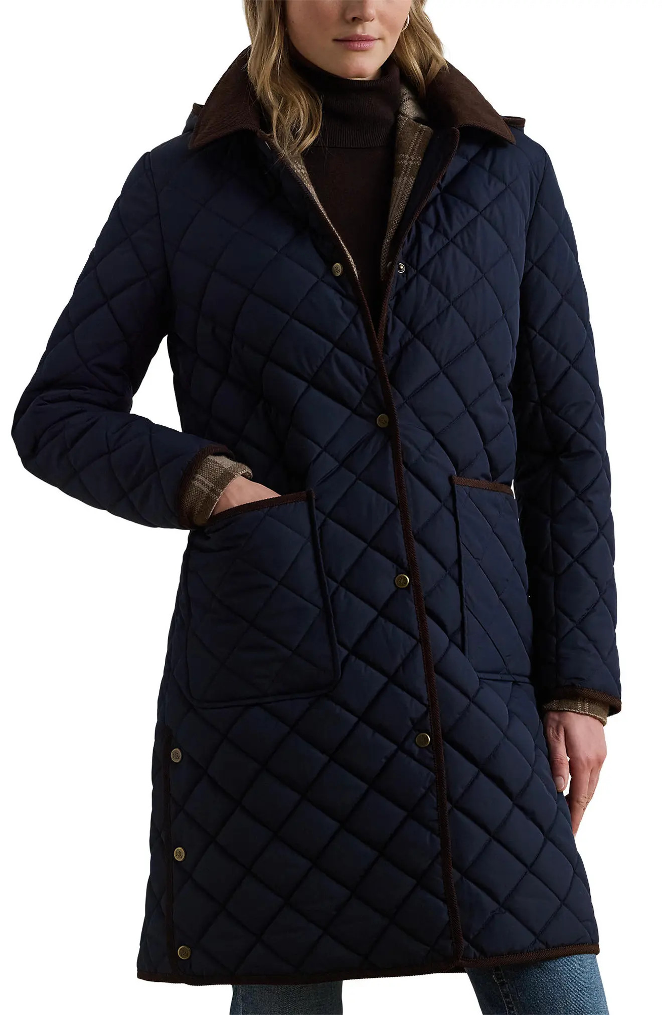 Diamond Quilted Hooded Coat (Women) | Nordstrom | Nordstrom
