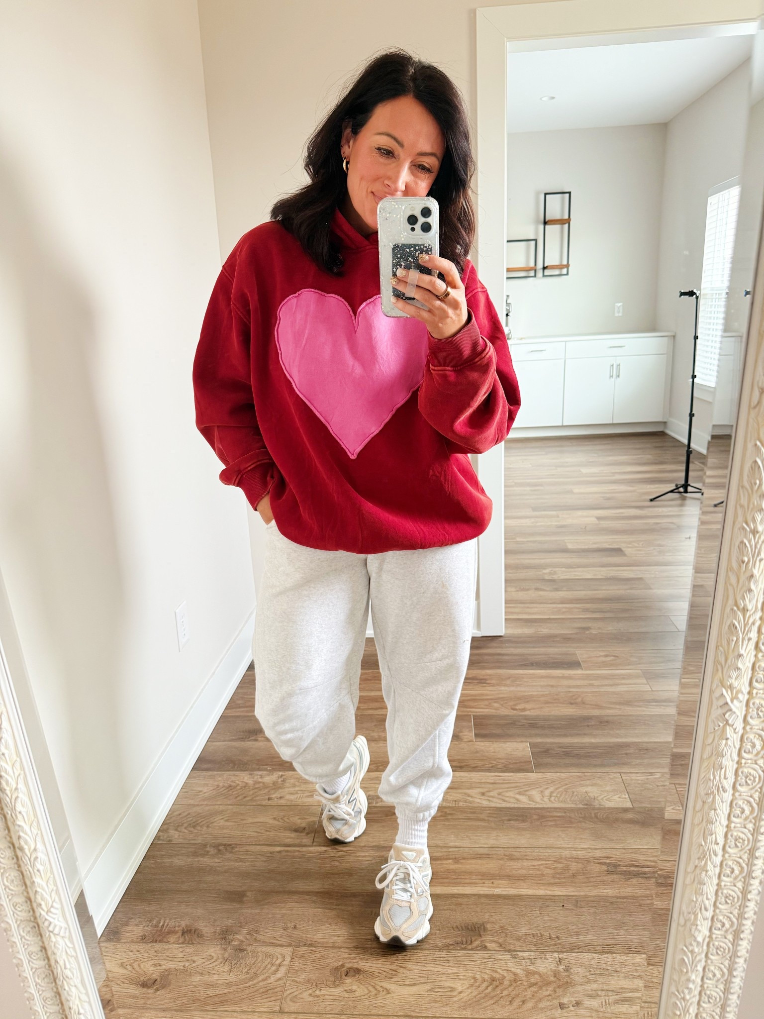 XL sweatshirt 
Small sweats - run big 

#LTKPetite #LTKFindsUnder50 #LTKootd