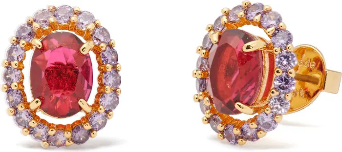 set in stone cubic zirconia stud earrings | Nordstrom