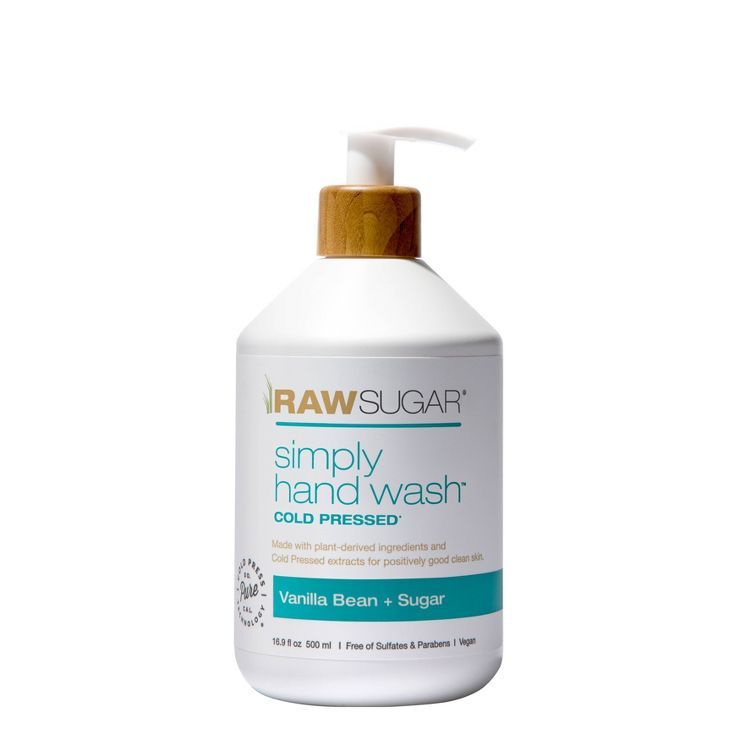 Raw Sugar Simply Hand Wash Vanilla Bean + Sugar - 16.9 fl oz | Target