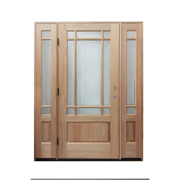 EXterior Unfinished Alder Prehung Front Entry Door | Wayfair North America