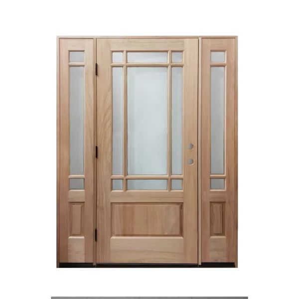 EXterior Unfinished Alder Prehung Front Entry Door | Wayfair North America