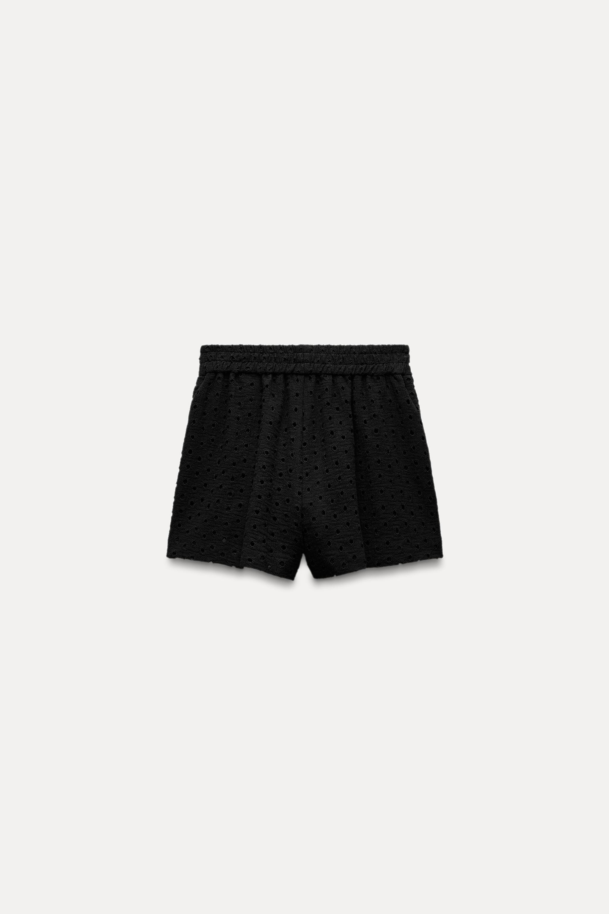 BERMUDA SHORTS WITH CUTWORK EMBROIDERY | Zara UK