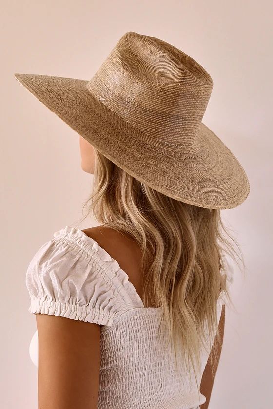 Palma Natural Wide-Brim Fedora Hat | Lulus