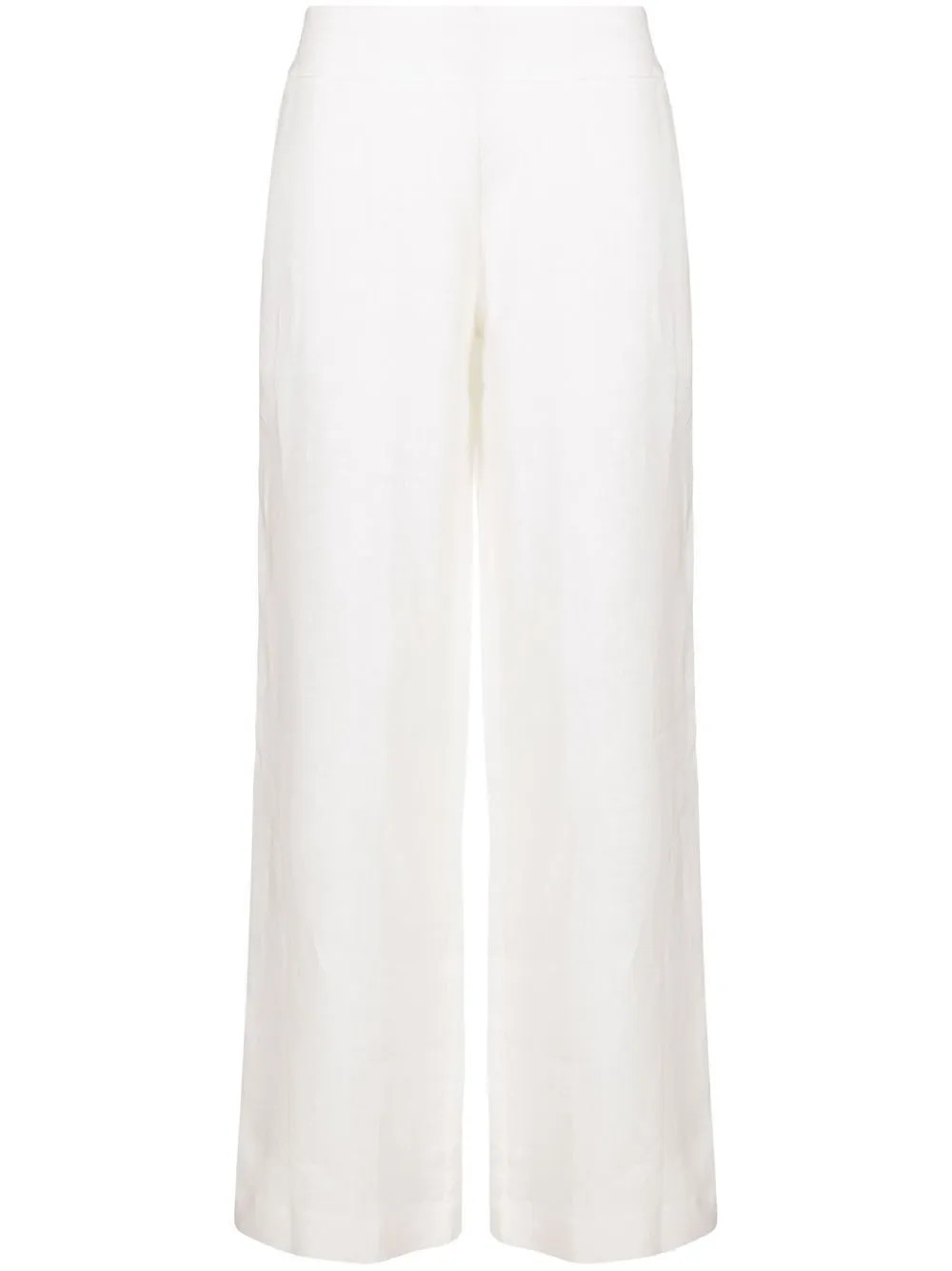 linen flared trousers | Farfetch Global