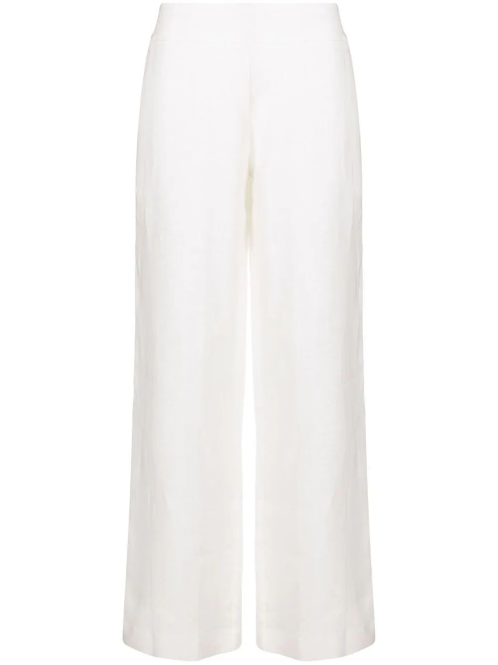 linen flared trousers | Farfetch Global