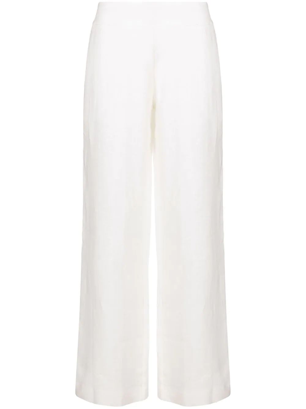 linen flared trousers | Farfetch Global