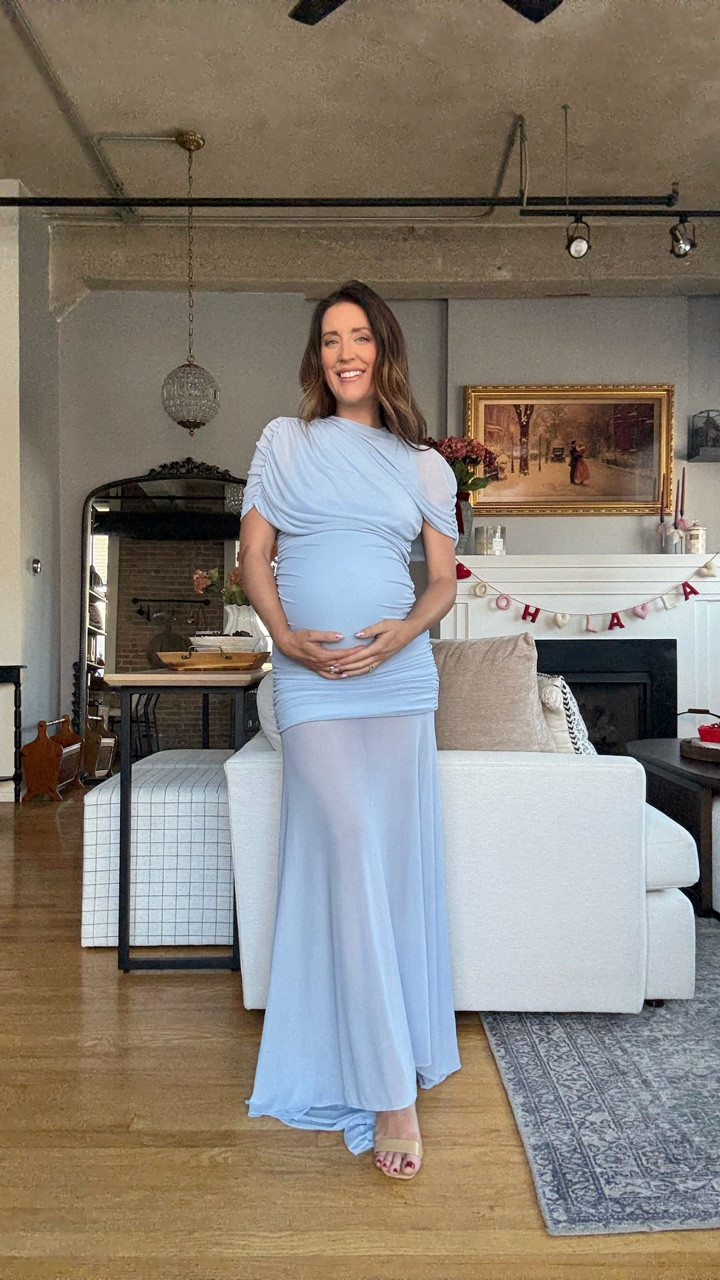 This baby blue maxi dress is so chic for a baby boy shower!

#LTKBaby #LTKootd #LTKBump