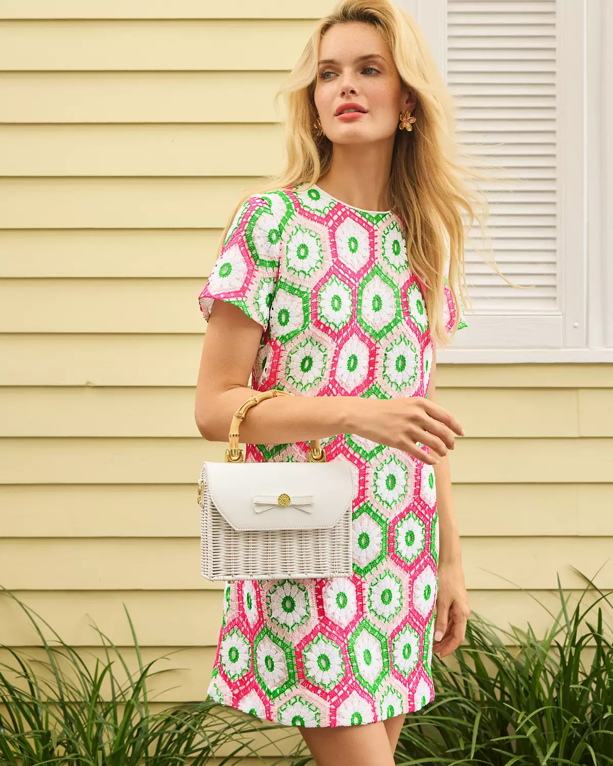 Leyla Crochet Shift Dress | Lilly Pulitzer