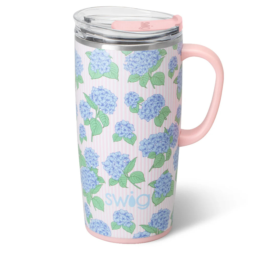 Hydrangeas Travel Mug 22oz | Swig Life