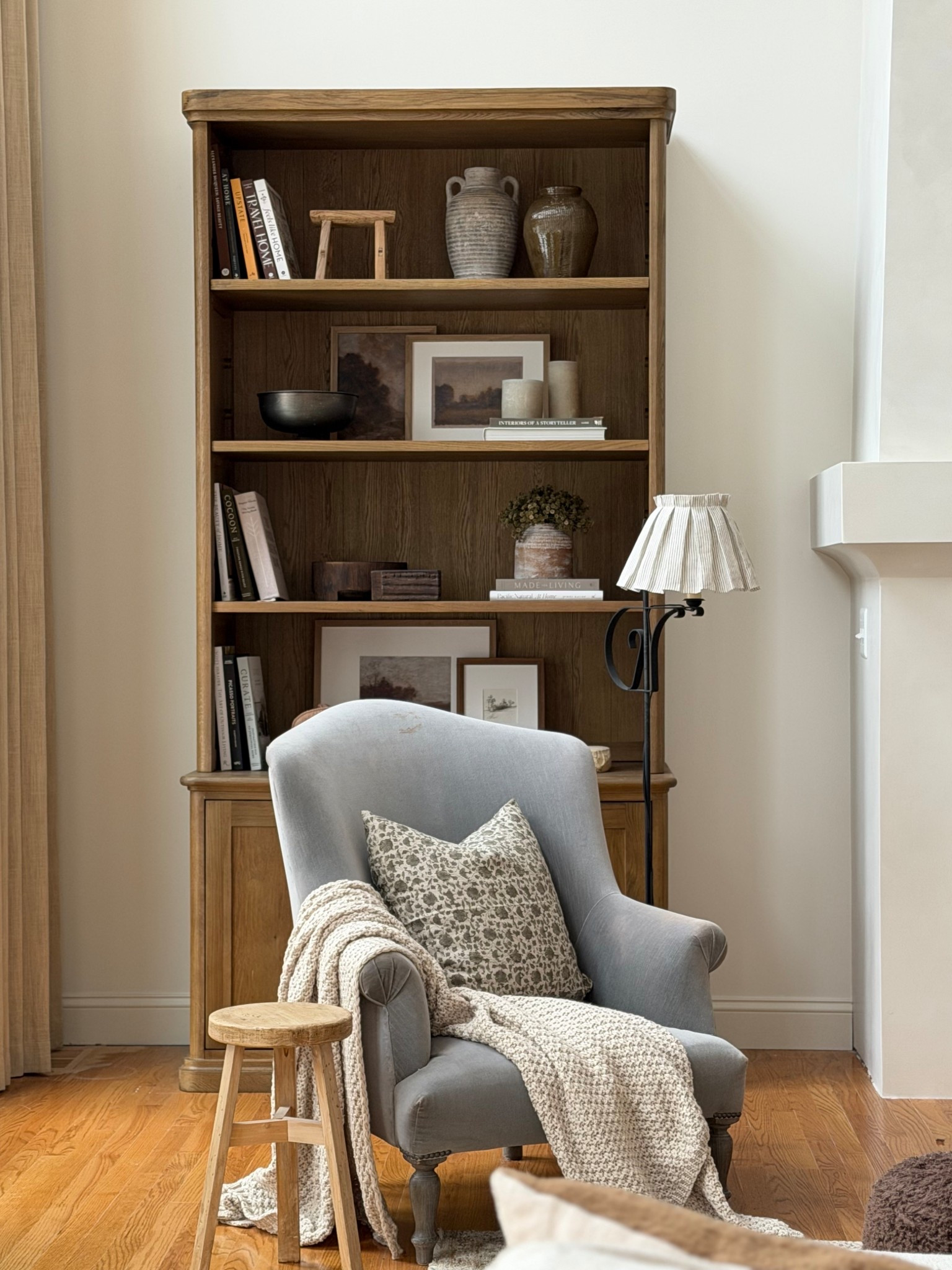 Dumont bookcases were always meant to be here. Fun fact: we actually designed this room around them! We moved the fireplace and allowed enough space on either side for the bookcases to flank the chase.

#LTKHome #LTKSpringSale #LTKSaleAlert