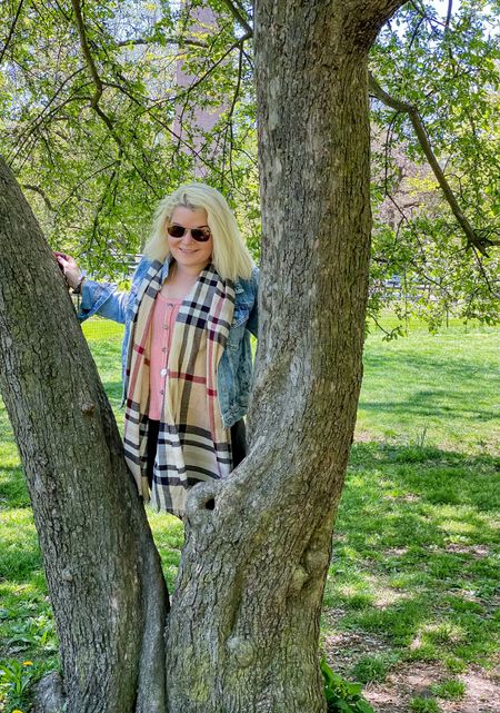 An outfit to climb trees in…or just hang out in the city. 

Lululemon joggers, a tank from Pink Lilly, a denim jacket which is a staple for spring and a light scarf. 

#LTKSeasonal #LTKFind #LTKstyletip