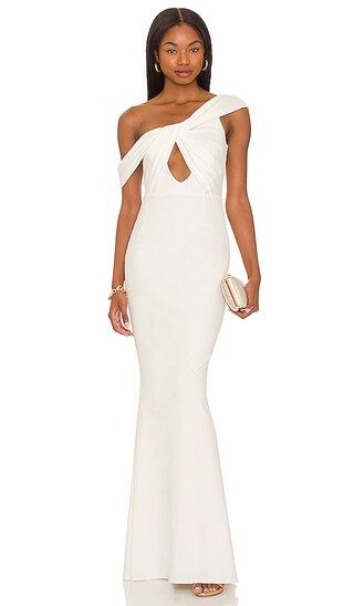 Delilah Gown in Ivory | Revolve Clothing (Global)
