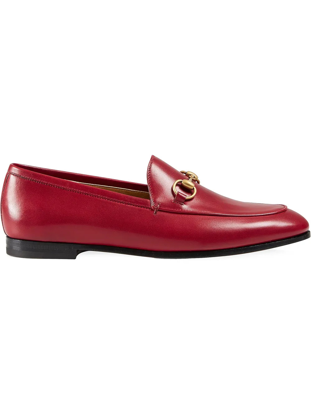 Gucci Gucci Jordaan leather loafer - Red | FarFetch US