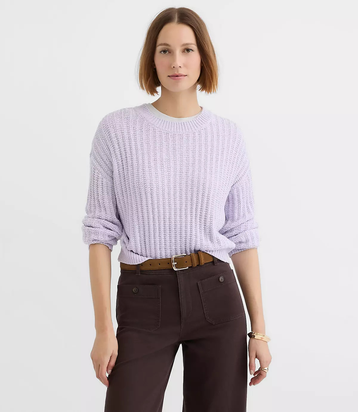 Ribbed Relaxed Sweater | LOFT