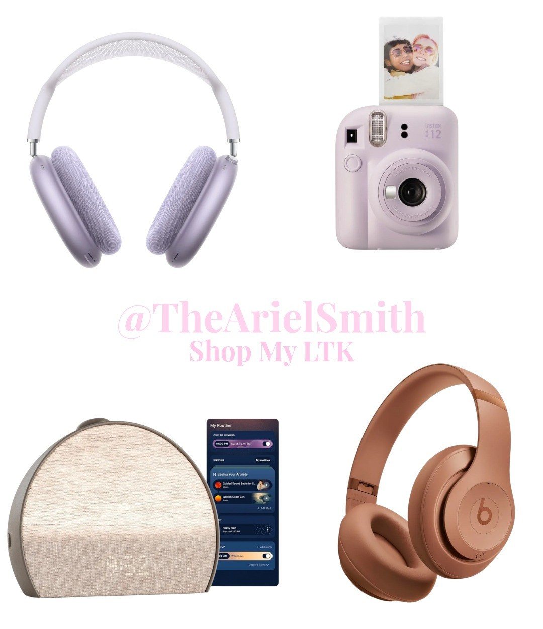 Valentine's Day 💕 is around the corner! Check out some of Amazon's Top 100+ Active Lifestyle, Self-Care Gifts For Her! 😍1. Apple AirPods Max Wireless Over-Ear Headphones, Pro-Level Active Noise Cancellation, Transparency Mode, Personalized Spatial Audio, USB-C Charging, Bluetooth Headphones for iPhone - Purple. 2. Fujifilm Instax Mini 12 Instant Polaroid Camera - Lilac Purple. 3. Hatch Restore 3 Sunrise Alarm Clock, Sound Machine, Smart Light (Cocoa) - White Noise, Screen-Free Sleep Routine. 4. Beats Studio Pro x Kim Kardashian – Premium Wireless Over-Ear Headphones- Up to 40-Hour Battery Life, Active Noise Cancelling, USB-C Lossless Audio, Apple & Android Compatible - Dune. #LTKGifts #LTKElectronics #LTKTech 

#LTKValentine #LTKfitnessgoals #LTKActive