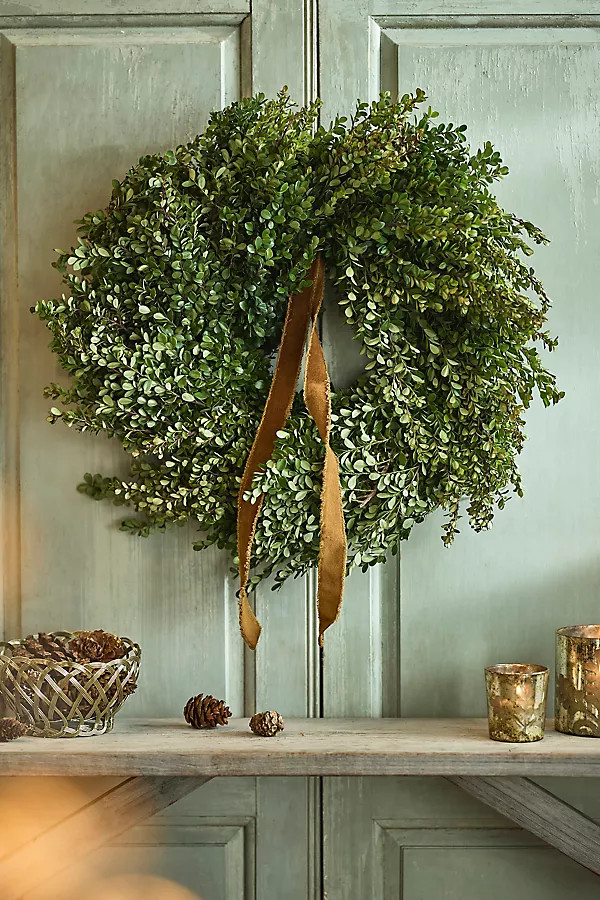 Fresh Boxwood Wreath | Anthropologie (US)